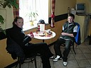 Ka Rybov a Sva Bma se po peruen turnaje su v restauraci., Foto: David Jirk
