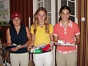 Nejlep hrky turnaje v Mytvsi (zleva): tpnka Rychlkov (GKL), Lucie Biiov (GCHK) a Kristina Hostkov (GCHK).