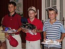 Nejlep mlad ci turnaje v Mytvsi (zleva): Dalibor Hudk (GCD), Vt Kluger (GCK) a imon Zach (GCEP).