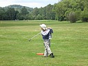 Devtilet Maty Urban (GC Hradec Krlov) je jednm z nejmladch hr try. Golf hraje od loska, letos zskal hendikep a vyrazil s tatnkem sbrat zkuenosti na turnaje., Foto: GCC Svobodn Hamry