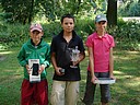 Nejlep hri v kategorii mladch k do 12 let, zleva Tom varc (GCLIB), Jan Stodola (GCHKR) a Eva Nmekov (GCHKR)., Foto: David Jirk
